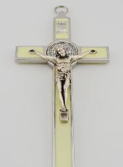 Croix de Saint Benoit 20cm - Métal Fluo