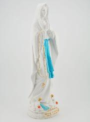 Statue Vierge Marie de Lourdes et son Chapelet - 30cm