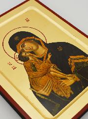 Icône Vierge de Vladimir - Feuille d'Or - 23 cm