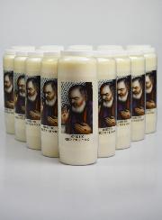 Lot de 20 Bougies de Neuvaine à Saint Padre Pio