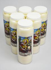 Lot de 6 Bougies de Neuvaine à Sainte Anne