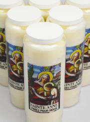 Lot de 6 Bougies de Neuvaine à Sainte Anne