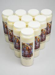 Lot de 10 Bougies de Neuvaine Sainte Jeanne d'Arc