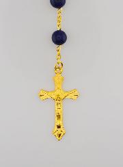 Chapelet Style Lapis Lazuli et Chaîne Or